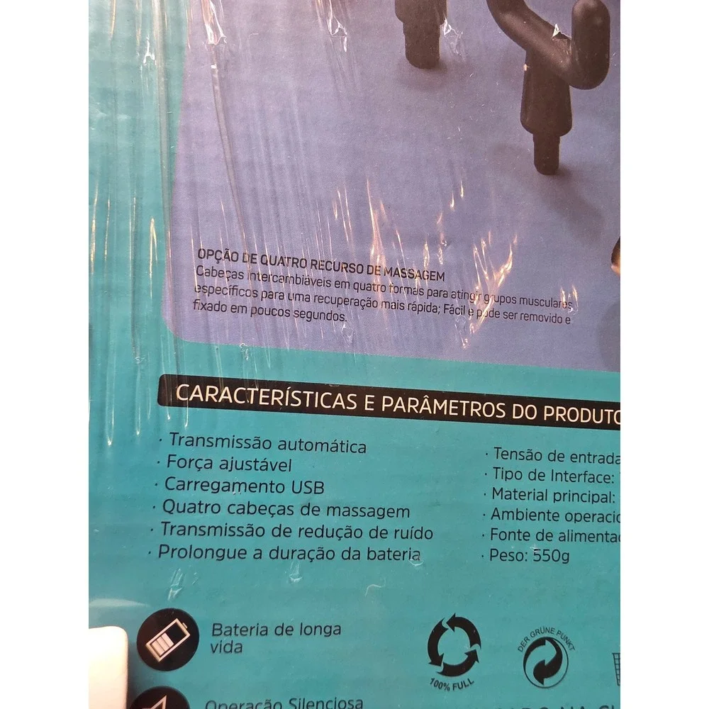 Pistola De Massagem Instrument‎ LU-4933 Percussion Massage Gun 99 Speeds USB-C
